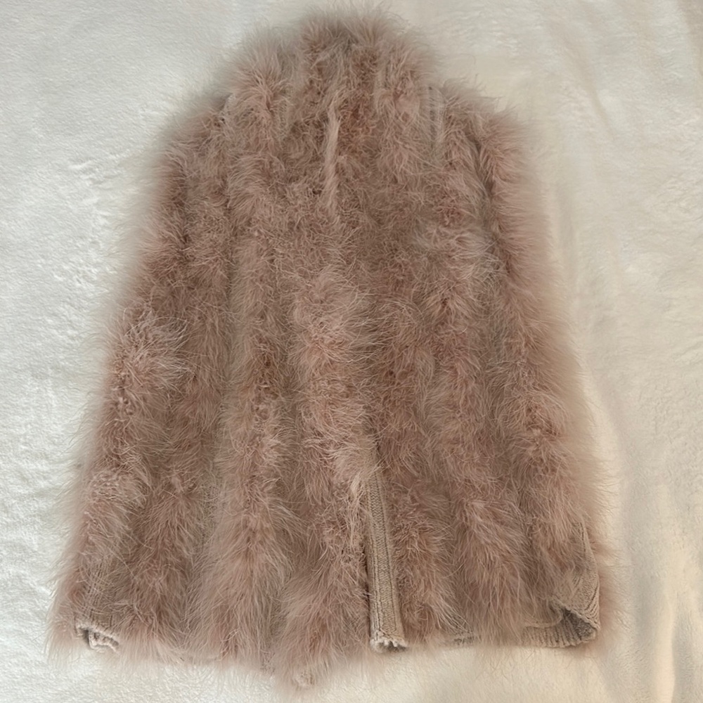 Boston Proper Faux Fur Vest in Blush